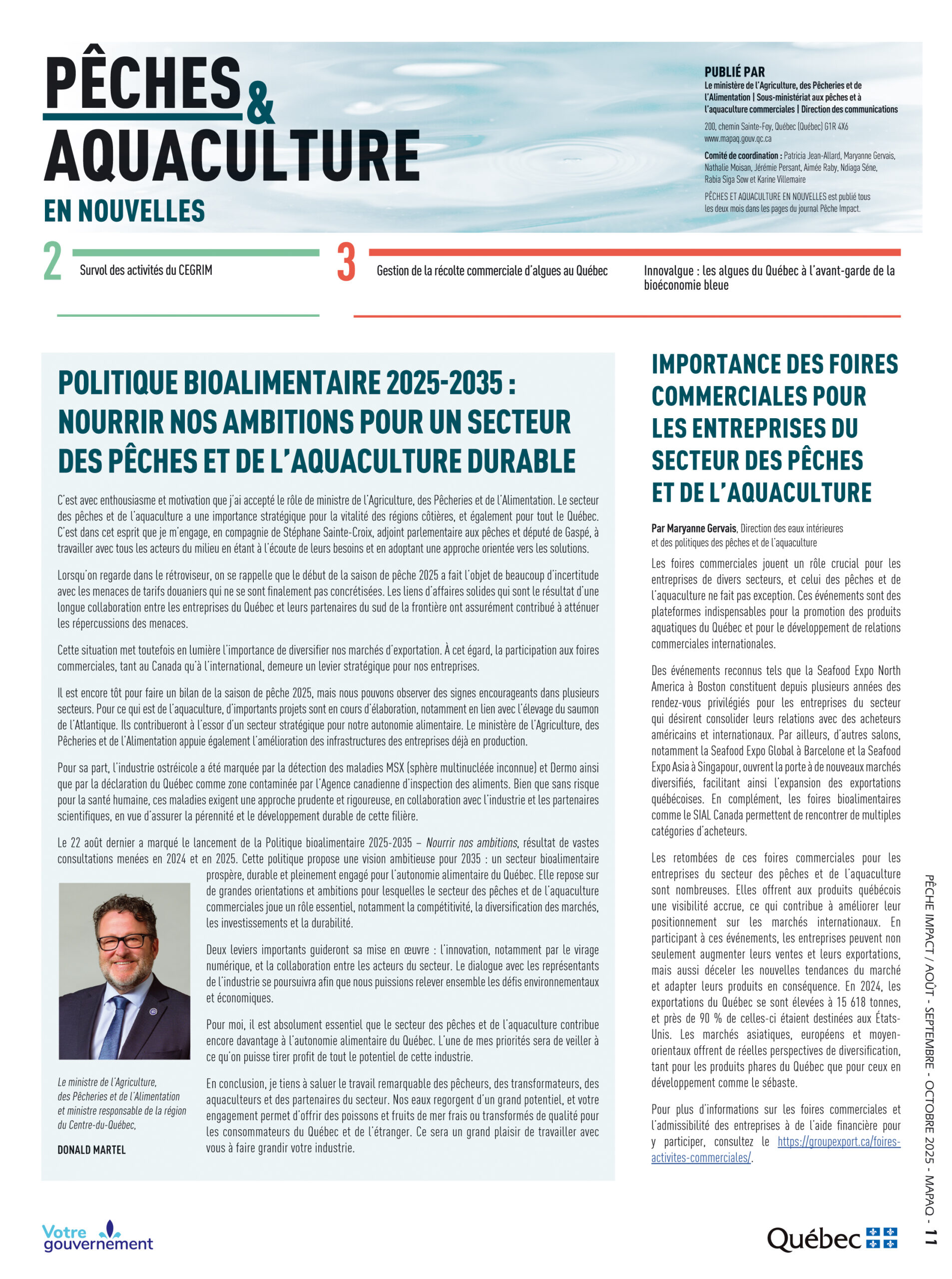 Pêches & Aquaculture en nouvelles