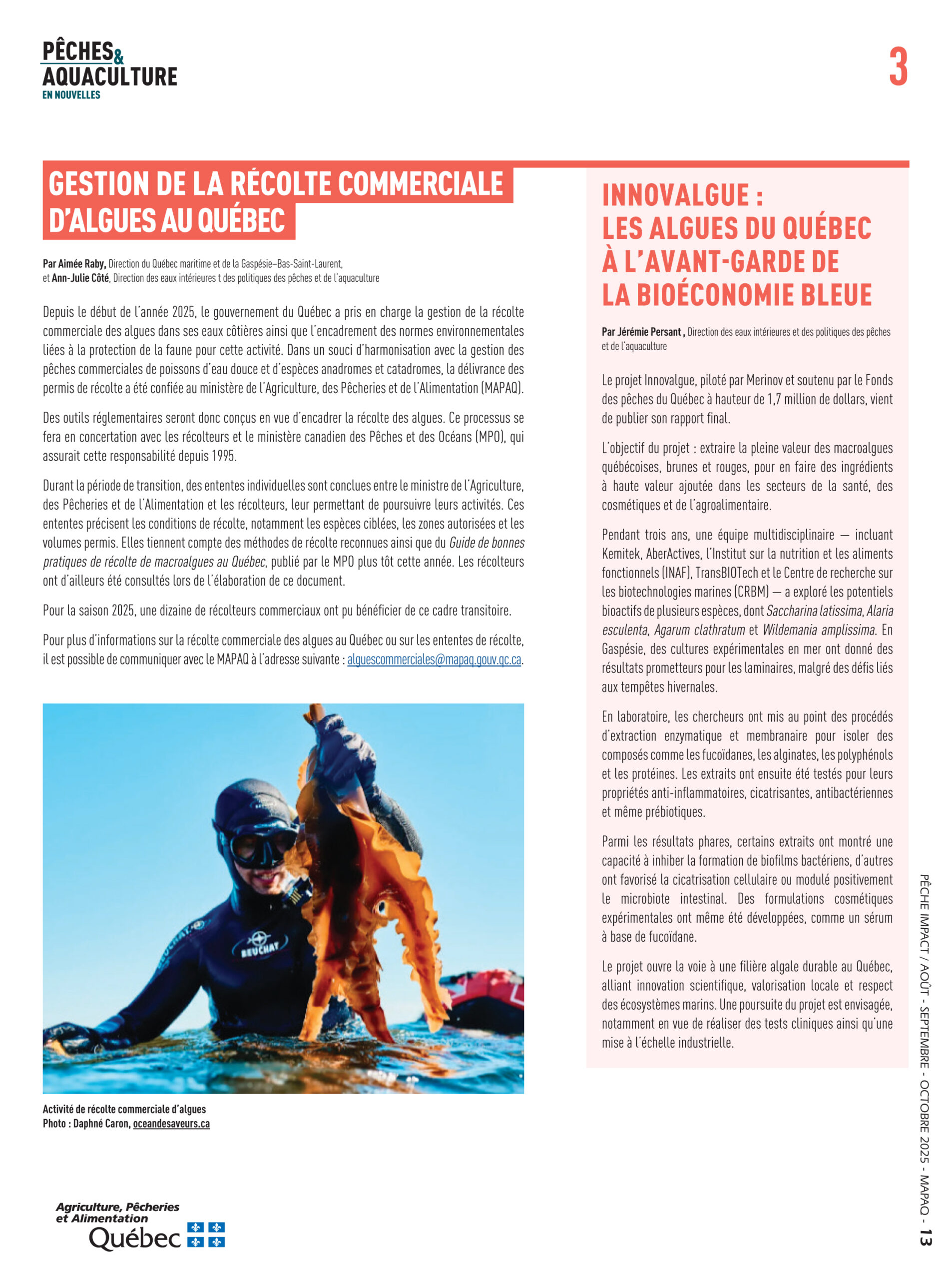 Pêches & Aquaculture en nouvelles