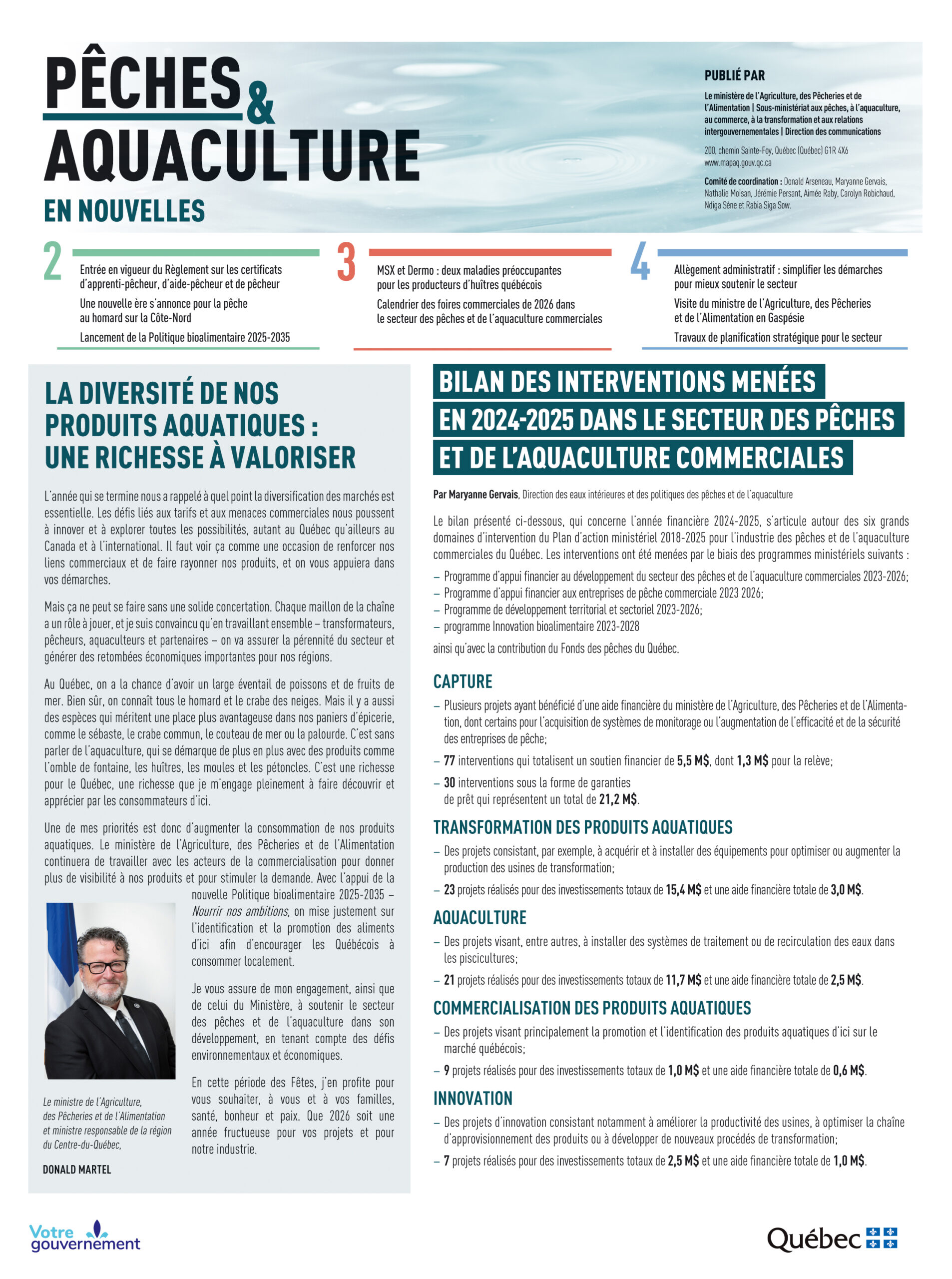 Pêches & Aquaculture en nouvelles