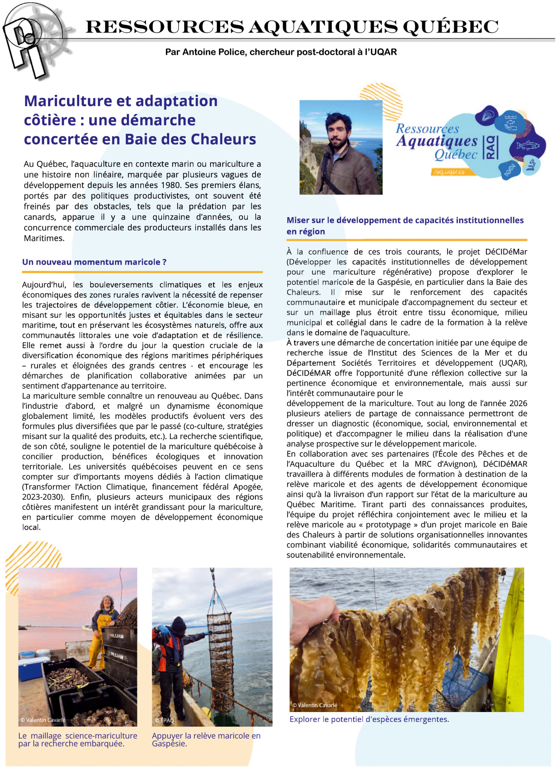 Ressources Aquatiques Québec