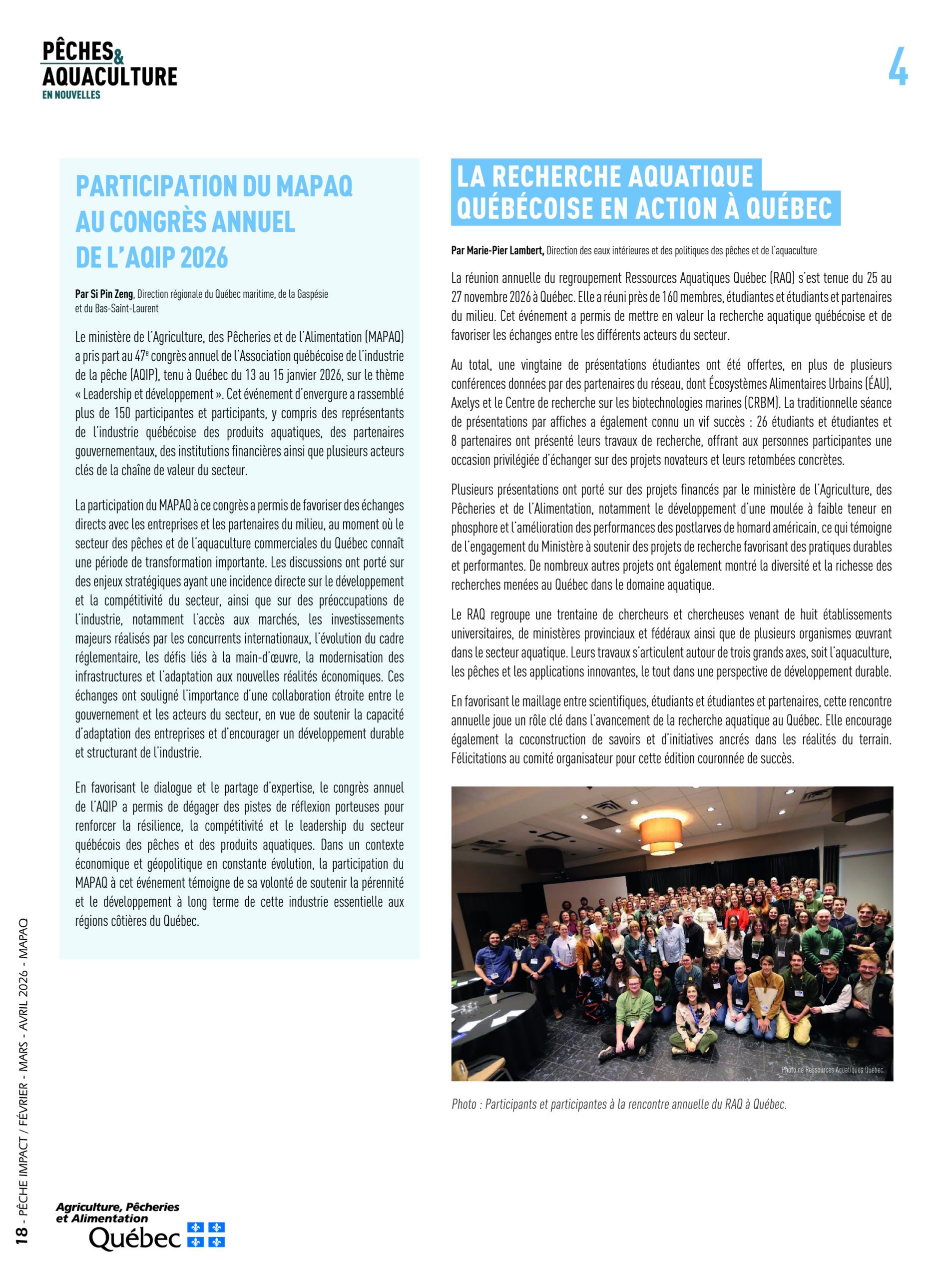 Pêches & Aquaculture en nouvelles