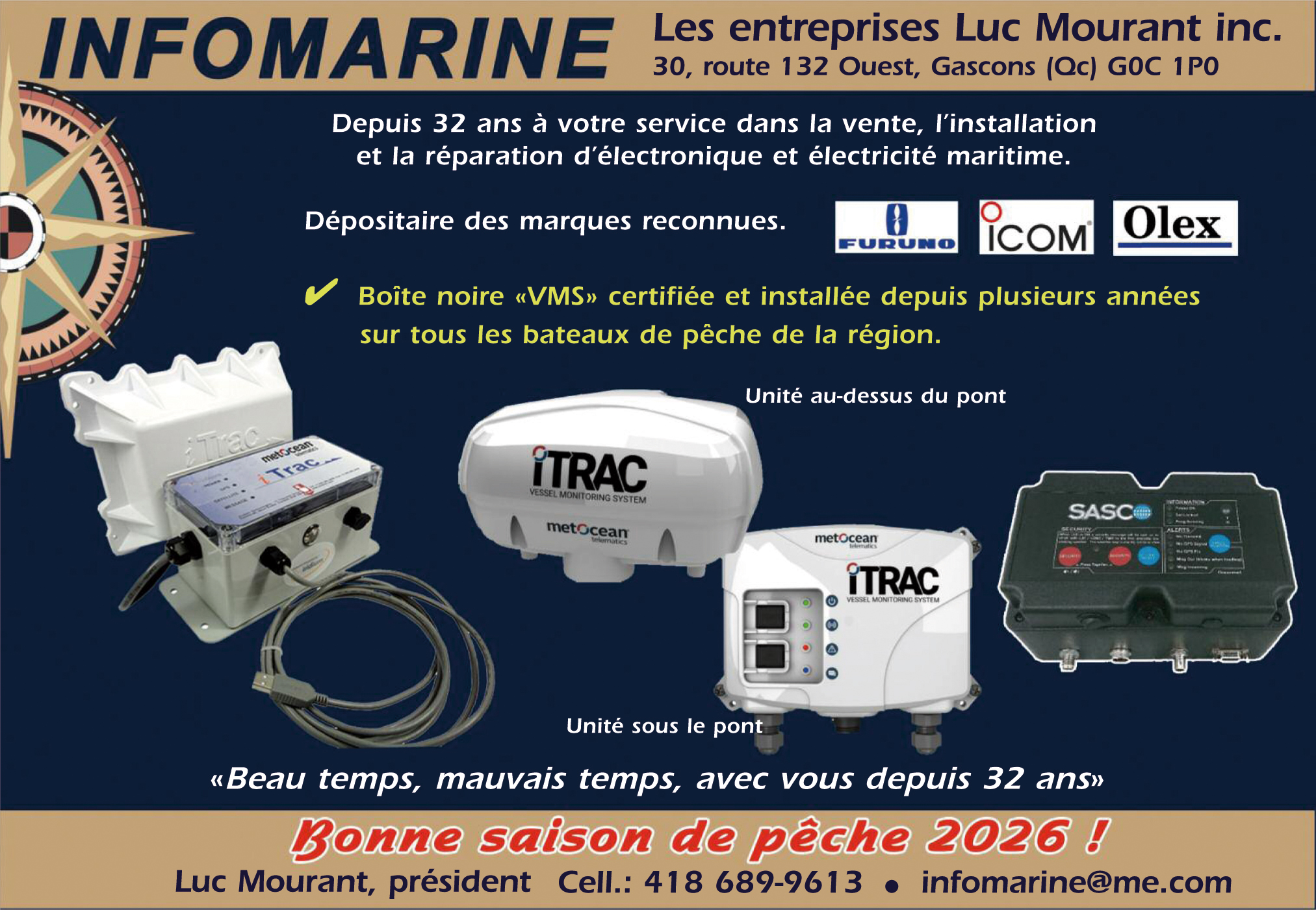INFOMARINE Les entreprises Luc Mourant inc.