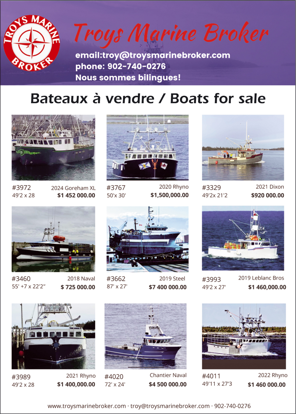 Bateaux à vendre Troy Doucette-39,2