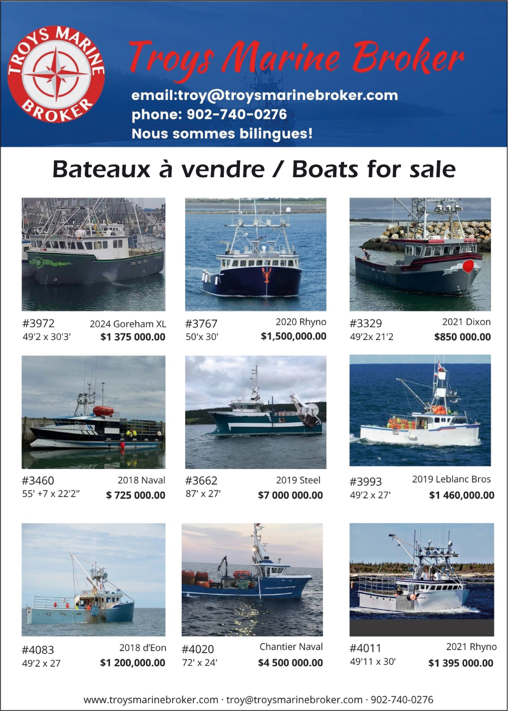 Bateaux à vendre Troy Doucette-39,3